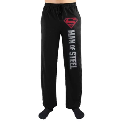 DC COMICS Superman Man Of Steel Symbol Print Men's Sleepwear Lounge Pants 4 DC COMICS Superman Man Of Steel Symbol Print Men's Sleepwear Lounge Pants - Image 2