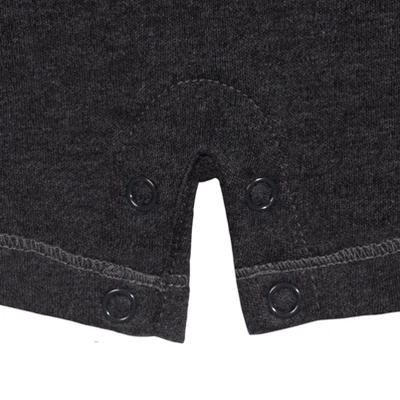 DC Comics Justice League Batman Costume Short Sleeve Romper Black 6 DC Comics Justice League Batman Costume Short Sleeve Romper Black - Image 4