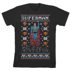 DC COMICS Superman Christmas Black Graphic Tee Toddler Boy To Youth Boy -Dc Comics GUEST 7f233377 9204 495e ac64 13ead72e5d81