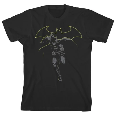 DC COMICS Batman Monochromatic Art Black T-Shirt Toddler Boy To Youth Boy 9 DC COMICS Batman Monochromatic Art Black T-Shirt Toddler Boy To Youth Boy - Image 7