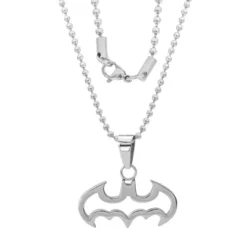 DC Comics Batman Stainless Steel Cut Out Logo Pendant Necklace, 16" Ball Chain -Dc Comics GUEST 8540883f 04fa 4e6d 9792 36126452b60b