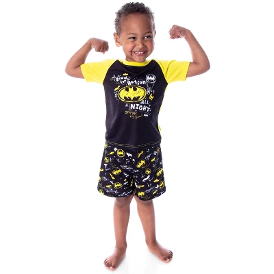 DC Comics Toddler Boys' Batman Pajamas Ready For Action 2 Piece Pajama Set Yellow/Black 6 DC Comics Toddler Boys' Batman Pajamas Ready For Action 2 Piece Pajama Set Yellow/Black - Image 4