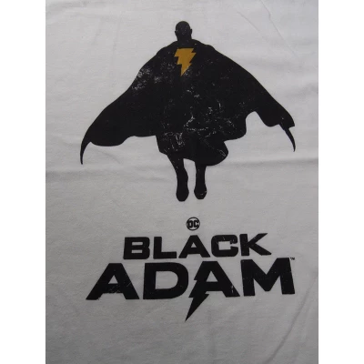 DC COMICS Black Adam Silhouette Image With Logo White T-Shirt Toddler Boy To Youth Boy 3 DC COMICS Black Adam Silhouette Image With Logo White T-Shirt Toddler Boy To Youth Boy