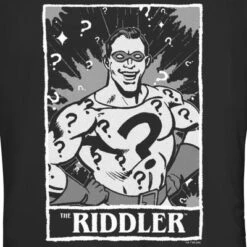 Dc Comics 19 DC COMICS Junior's Batman Riddler Tarot T-Shirt