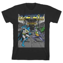DC COMICS Batman Joker Versus Batman Classic Game Men's Black T-shirt Toddler Boy To Youth Boy -Dc Comics GUEST 8c88c2de d338 4b2d ad4c ecf74196d008