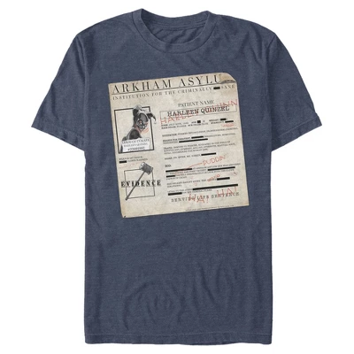 DC COMICS Men's Batman Harley Quinn Arkham Asylum Form T-Shirt 4 DC COMICS Men's Batman Harley Quinn Arkham Asylum Form T-Shirt - Image 2