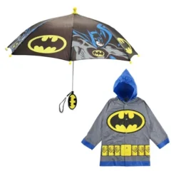 DC COMICS Batman Or Superman Boy's Umbrella And Raincoat Set, Kids Ages 2-7 -Dc Comics GUEST 8e8cc2a2 3d0a 4dcc a113 7b03df3cab87