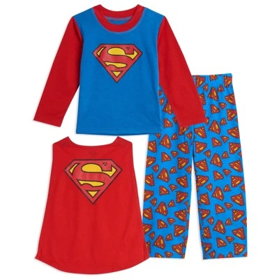 DC Comics Justice League Superman Batman Pajama Shirt And Pants Detachable Cape Sleep Set Toddler 10 DC Comics Justice League Superman Batman Pajama Shirt And Pants Detachable Cape Sleep Set Toddler - Image 8