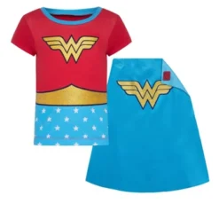 DC Comics Justice League Wonder Woman Costume Graphic T-Shirt And Cape -Dc Comics GUEST 9b0a9f5b f4e4 4e63 a7ea f87ca242d804