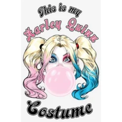 DC COMICS Women's Batman Harley Quinn Gum Costume T-Shirt