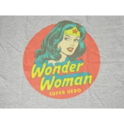 Dc Comics 25 DC COMICS Wonder Woman Superhero In Circle Women's Athletic Heather Tshirt