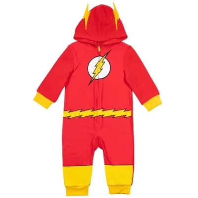 DC Comics Justice League The Flash Superman Batman Zip Up Pajama Coverall 10 DC Comics Justice League The Flash Superman Batman Zip Up Pajama Coverall - Image 8