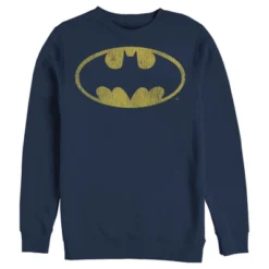 DC COMICS Men's Batman Logo Retro Caped Crusader Sweatshirt -Dc Comics GUEST a937cdea d962 4221 916d 707b49aafc1f