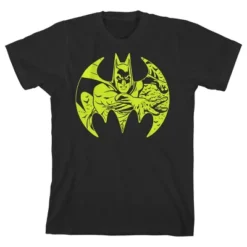 DC COMICS Batman Neon Yellow Logo And Character Black T-shirt Toddler Boy To Youth Boy 10 DC COMICS Batman Neon Yellow Logo And Character Black T-shirt Toddler Boy To Youth Boy -Dc Comics GUEST ad3b51db 08d8 43e8 9bed 1fc918d08aae