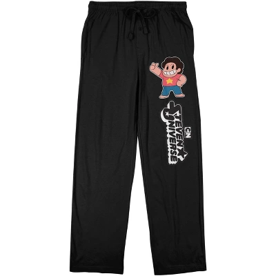 DC COMICS Steven Universe Steven Character Men's Black Graphic Sleep Pajama Pants 5 DC COMICS Steven Universe Steven Character Men's Black Graphic Sleep Pajama Pants - Image 3