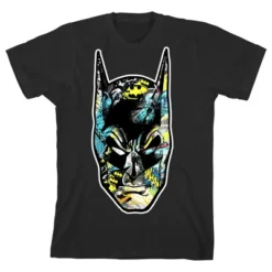 DC COMICS Batman Mask Graphics Black T-shirt Toddler Boy To Youth Boy 9 DC COMICS Batman Mask Graphics Black T-shirt Toddler Boy To Youth Boy -Dc Comics GUEST ae1d9b66 8f87 447f bb36 f7201231095b