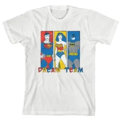 DC COMICS Justice League Dream Team White Tee Toddler Boy To Youth Boy -Dc Comics GUEST b2e14164 ca80 4ff0 8f6c 5e924c5ab13f