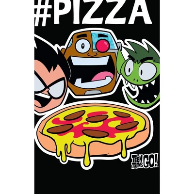 DC COMICS Teen Titans Go Hashtag Pizza Black Graphic Tee Toddler Boy To Youth Boy 3 DC COMICS Teen Titans Go Hashtag Pizza Black Graphic Tee Toddler Boy To Youth Boy