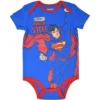 DC Comics Justice League The Flash Superman Batman Baby 3 Pack Bodysuits Newborn To Infant -Dc Comics GUEST b5fa7f49 c5fa 40a2 9f78 0eff64d854f6