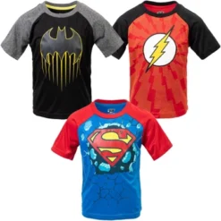 DC Comics Justice League Batman Superman Flash Athletic 3 Pack T-Shirt -Dc Comics GUEST bb7c4826 f724 4601 a9ef 0390c963aeb8