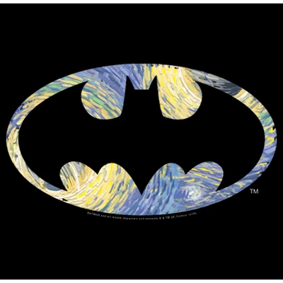 DC COMICS Men's Batman Shield Logo Artistic Swirl T-Shirt 3 DC COMICS Men's Batman Shield Logo Artistic Swirl T-Shirt