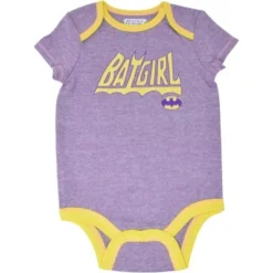 DC Comics Justice League Wonder Woman Baby Girls 3 Pack Bodysuits Newborn To Infant