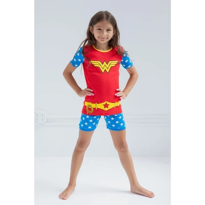 DC Comics Justice League Wonder Woman Girls Pajama Shirt And Shorts Sleep Set Toddler 6 DC Comics Justice League Wonder Woman Girls Pajama Shirt And Shorts Sleep Set Toddler - Image 4