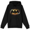 DC COMICS DC Comic Book Batman Logo Men's Black Graphic Print Hooded Sweatshirt -Dc Comics GUEST c10d743e a0c1 4662 b9e9 8caea48963ba