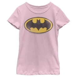 DC COMICS Girl's Batman Distressed Bat Logo T-Shirt -Dc Comics GUEST c44848ae da0e 4c36 8795 9b0b4d520ee5