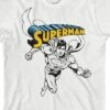 DC COMICS Superman Lineart Crew Neck Short Sleeve White T-shirt Toddler Boy To Youth Boy -Dc Comics GUEST c7778682 aed0 4931 b1fd ca2ceda5f482