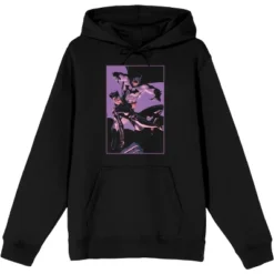 DC COMICS Men's DC Comic Bok Batman & Batgirl Superheroes Black Graphic Print Hoodie -Dc Comics GUEST c91f8371 d6e6 49b2 b0fc af0e8730aadd