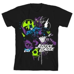 DC COMICS Justice League Splatter Art Black T-shirt Toddler Boy To Youth Boy 11 DC COMICS Justice League Splatter Art Black T-shirt Toddler Boy To Youth Boy -Dc Comics GUEST cc29a4d5 0086 40a1 8849 81c2daa7e5b9