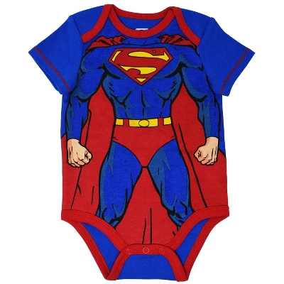 DC Comics Justice League Superman Baby Boys Short Sleeve Bodysuits & Pants 5 DC Comics Justice League Superman Baby Boys Short Sleeve Bodysuits & Pants - Image 3