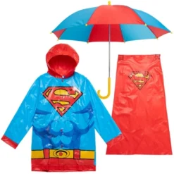 DC Comics Justice League Superman Batman Waterproof Rain Jacket Cape And Umbrella 3 Piece Outfit Set Toddler To Little Kid 16 DC Comics Justice League Superman Batman Waterproof Rain Jacket Cape And Umbrella 3 Piece Outfit Set Toddler To Little Kid -Dc Comics GUEST d671c216 11da 44c7 b33b 0cfd0d36dbc4