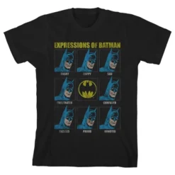 DC COMICS The Many Expressions Of Batman Black Graphic Tee Toddler Boy To Youth Boy 11 DC COMICS The Many Expressions Of Batman Black Graphic Tee Toddler Boy To Youth Boy -Dc Comics GUEST dca0ee3e edf4 48c9 96b7 f49572f0c018