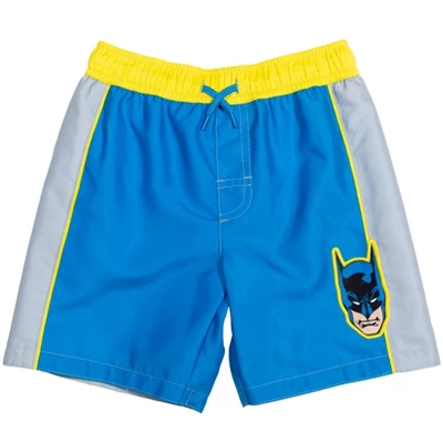 DC Comics Justice League Batman Toddler Boys Rash Guard And Swim Trunks Outfit Set 4 DC Comics Justice League Batman Toddler Boys Rash Guard And Swim Trunks Outfit Set - Image 2