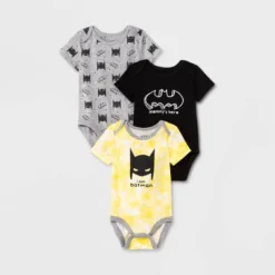DC COMICS Baby Boys' 3pk Batman Bodysuit Set - Black -Dc Comics GUEST e010693f a0cc 490b 83c9 eee6ced49ba5