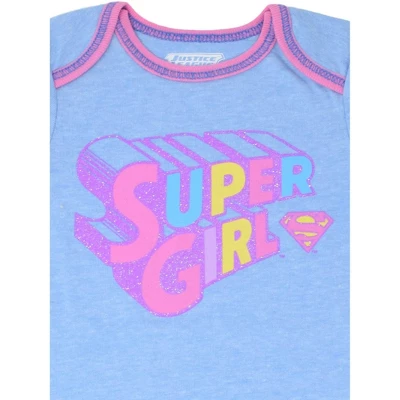 DC Comics Justice League Wonder Woman Baby Girls 3 Pack Bodysuits Newborn To Infant 7 DC Comics Justice League Wonder Woman Baby Girls 3 Pack Bodysuits Newborn To Infant - Image 6