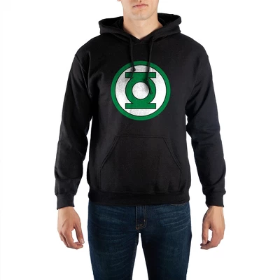 DC COMICS Mens Green Lantern Comic Book Superhero Black Hooded Sweatshirt 7 DC COMICS Mens Green Lantern Comic Book Superhero Black Hooded Sweatshirt - Image 5