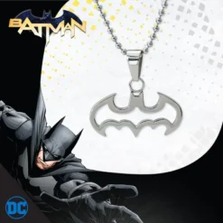 DC Comics Batman Stainless Steel Cut Out Logo Pendant Necklace, 16" Ball Chain -Dc Comics GUEST e4495fca 8e34 4897 8dcb d82520e8ccac