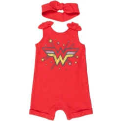 DC Comics Justice League Wonder Woman Girls Romper And Headband Toddler 21 DC Comics Justice League Wonder Woman Girls Romper And Headband Toddler -Dc Comics GUEST e965e04a 969c 4755 a018 33118631fdab