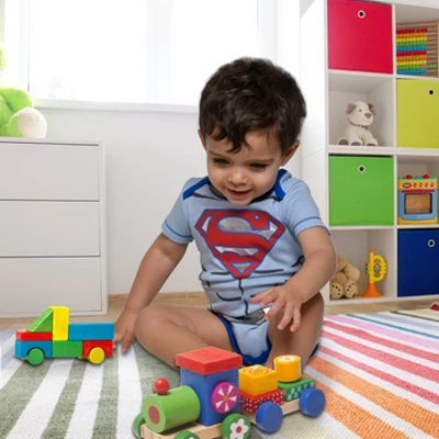 DC Comics Justice League Superman Baby Boys Short Sleeve Bodysuits & Pants 9 DC Comics Justice League Superman Baby Boys Short Sleeve Bodysuits & Pants - Image 7