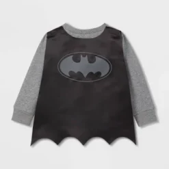 Toddler Boys' DC Comics Batman Printed Pullover Sweatshirt - Gray