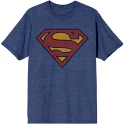 DC COMICS Superman Logo Men's Navy Heather Vintage Tee -Dc Comics GUEST ef0922a0 42b7 44eb 98eb 24c978050d23