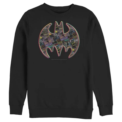 DC COMICS Men's Batman Shield Logo Comic Panel Sweatshirt 6 DC COMICS Men's Batman Shield Logo Comic Panel Sweatshirt - Image 4