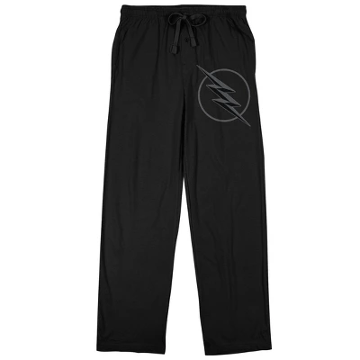 DC COMICS Flash Gray Superhero Logo Men's Black Sleep Pajama Pants 6 DC COMICS Flash Gray Superhero Logo Men's Black Sleep Pajama Pants - Image 4