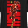 DC COMICS Boy's The Flash Bold Red Logo Superhero T-Shirt
