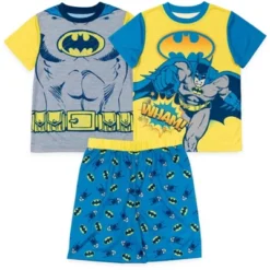 DC Comics Justice League Batman Pajama Shirts And Shorts Blue / Yellow -Dc Comics GUEST fbd166d8 ae31 4b0b b1d0 b07564223004